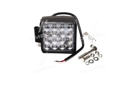 Фара LED квадратна 48W, 16 ламп, 110*110мм, 3300Lm широкий промінь 12/24V 6000K (LITLEDA,… JUBANA 453701052