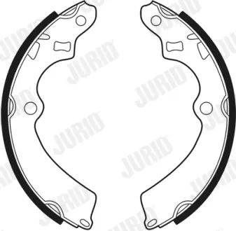 Комплект тормозных колодок JURID 361443J
