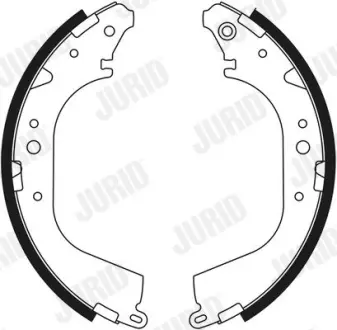 Комплект тормозных колодок JURID 362376J