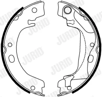 Колодки ручного гальма TOYOTA Corolla 02- JURID 362631J