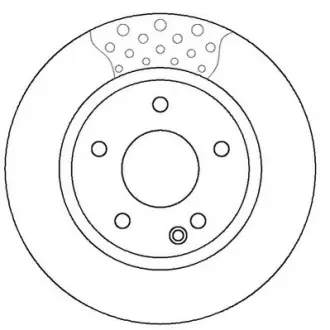 Гальмівний диск передній Mercedes Vaneo (2002->) JURID 562249JC
