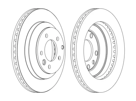 Гальмівний диск задній Audi Q7 / Porshe Cayenne / VW Touareg JURID 562393JC1