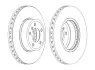 Гальмівний диск передній BMW 5-Series (E60, E61), 6-Series (E63) JURID 562397JC1 (фото 1)
