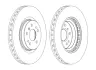 Гальмівний диск передній Mercedes M-Class (W164), R-Class (W251, V251) JURID 562403JC1 (фото 1)