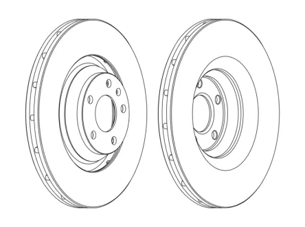 Гальмівний диск передній Audi A6 (4F2,4F5,4FH,C6) JURID 562506JC1