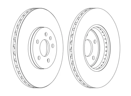Гальмівний диск передній Audi A4, A5, Q5 JURID 562511JC1