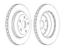 Гальмівний диск задній Audi Q7 / Porsche Cayenne (92A,9PA) JURID 562513JC1 (фото 1)