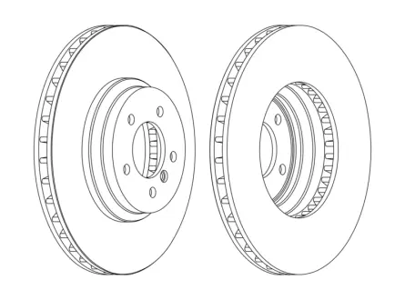 Гальмівний диск передній BMW 3-Series (E90,E91,E92,E93), X1 (E84) JURID 562519JC1