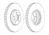Гальмівний диск передній BMW X5 (E70, F15, F85), X6 (E71, E72, F16, F86) JURID 562522JC1 (фото 1)