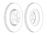 Гальмівний диск передній Ford Galaxy, S-Max / Land Rover Freelander / Volvo S60, S80, XC70 JURID 562643JC1 (фото 1)