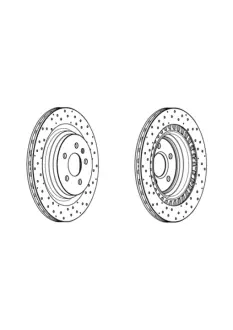 Гальмівний диск задній Mercedes M-Class (W166) ML JURID 562956JC