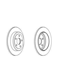 Гальмівний диск задній JEEP GRAND CHEROKEE IV JURID 562971JC