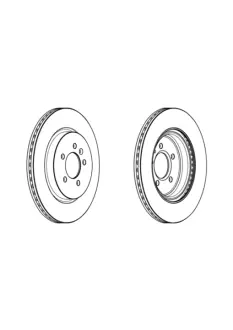 Гальмівний диск задній Hyundai Grandeur, Sonata VII, i30/ KIA Ceed, Optima, Soul II, Xceed JURID 562975JC