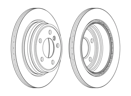 Гальмівний диск задній BMW 3 (F30, F80, F31, F34), 4 (F36, F33, F83, F32, F82) JURID 563153JC