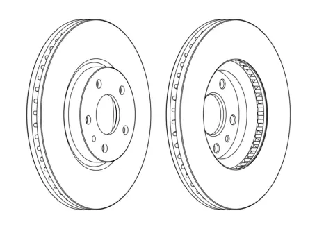 Гальмівний диск передній Ford Mondeo V (2014->) JURID 563154JC