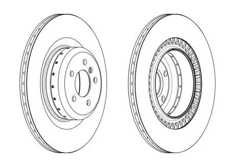 Гальмівний диск задній BMW X5 (E70, F15, F85), X6 (E71, E72, F16, F86) JURID 563209JVC1