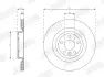 Гальмівний диск задній Land Rover Discovery Sport, Range Rover Velar JURID 563639JC (фото 2)