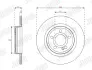 Гальмівний диск задній Mercedes-Benz A-class, B-class, CLA, GLA JURID 563674JC (фото 2)