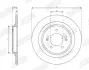 Гальмівний диск задній Hyundai Kona / KIA Niro I, Optima, Soul III JURID 563744JC (фото 3)