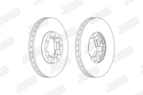 Гальмівний диск передній HONDA CITY IV, NISSAN CABSTAR JURID 569231J