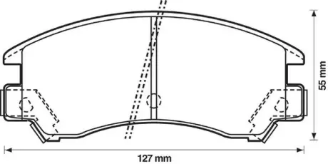 Комплект тормозных колодок, дисковый тормоз JURID 572267J