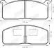 Комплект тормозных колодок, дисковый тормоз JURID 572326J (фото 1)