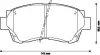 Гальмівні колодки передні Lexus ES, GS, LS, SC / Toyota Altezza, Camry, Celica, Corona, Mark II, Si JURID 572392J (фото 1)