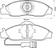 Комплект тормозных колодок, дисковый тормоз JURID 572416J (фото 1)