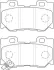 Гальмівні колодки задні Nissan 370Z / Infiniti FX, G, M, M37, Q50, Q70, QX70 JURID 572659J (фото 1)