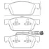 Гальмівні колодки передні VW Transporter T5, T6, California T5, T6, Multivan T5, T6 JURID 573330J (фото 1)
