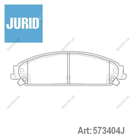 Brake pads. Колодки тормозные, дисковый тормоз JURID 573404J (фото 1)