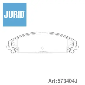 Brake pads. Колодки тормозные, дисковый тормоз JURID 573404J