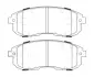 Гальмівні колодки передні Suzuki SX4 / Nissan NissanCube / Fiat Sedici JURID 573646J (фото 1)