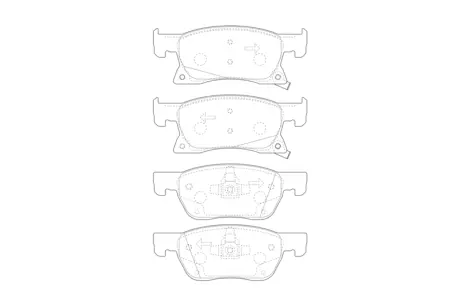 Гальмівні колодки передні Opel Astra K / Vauxhall JURID 573701J