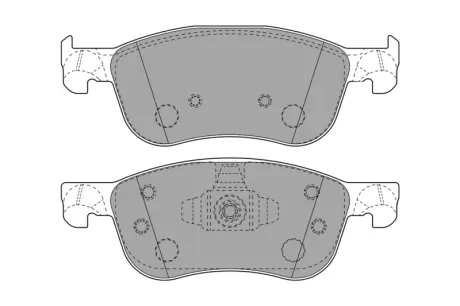 Гальмівні колодки передні Ford Fiesta JURID 573779J