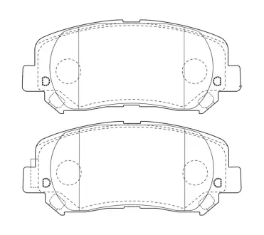 Гальмівні колодки передні Jeep Cherokee (2014-2018) JURID 573787J