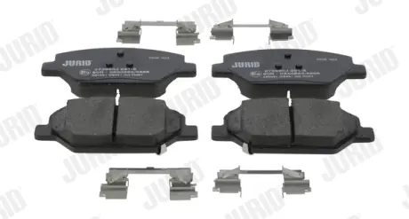 Гальмівні колодки передні Ford KA (10/2008 ->) / Fiat 500 С (10/2007 ->) JURID 573839J