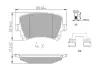 Гальмівні колодки задні VW EOS, Golf, Scirocco, Tiguan / Skoda / Seat JURID 573846J (фото 1)