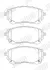 Гальмівні колодки передні Toyota Corolla, Yaris Cross / Suzuki Swace JURID 574042J (фото 2)