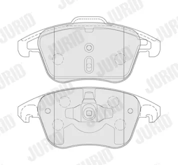 Гальмівні колодки передні Citroen C4 III / OPEL MOKKA / PEUGEOT 208 II JURID 574190J