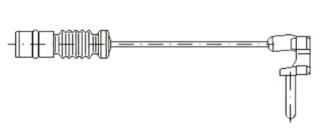 Сигнализатор, износ тормозных колодок JURID 581332