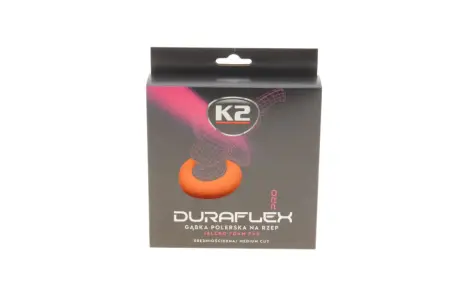 Губка для полірування Duraflex на липучці помаранчева 150 мм х 25 мм K2 L612