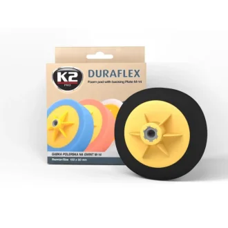 Губка полірувальна фінішна для лакофарбових покриттів/ DURAFLEX FOAM PAD WITH BACKING PLATE FINISH 150X50mm K2 L644