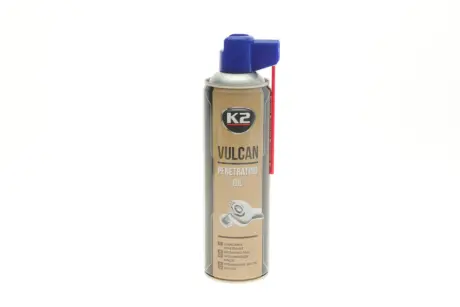 Мастило для болтів Vulkan рідке синтетичне прозоре аерозоль 500 мл K2 W115
