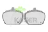 Комплект тормозных колодок, дисковый тормоз KAGER 350069 (фото 1)