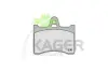 Комплект тормозных колодок, дисковый тормоз KAGER 350349 (фото 1)
