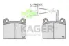 Комплект тормозных колодок, дисковый тормоз KAGER 350368 (фото 1)