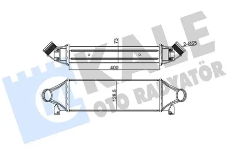 FORD Інтеркулер Transit 2.4TDCi 00- KALE 126200