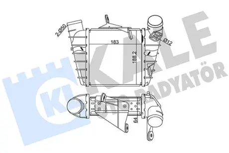 VW Інтеркулер Polo, Skoda Fabia I, II, Roomster 1.4/1.9TDI KALE 342300