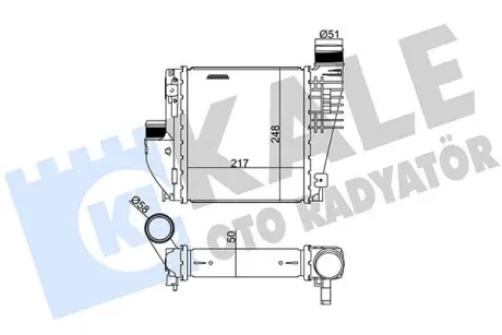 Інтеркулер Citroen C4 Grand Picasso II, C4 Picasso II OTO RADYATOR KALE 342815